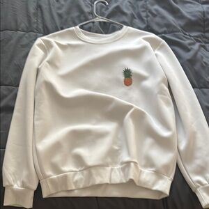 White Pineapple Shein Sweater